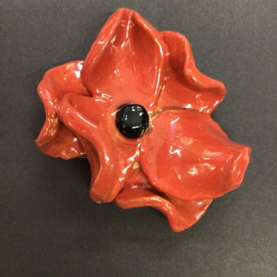 Ceramic Poppy - Shan, Year 4 - Warwick Preparatory School