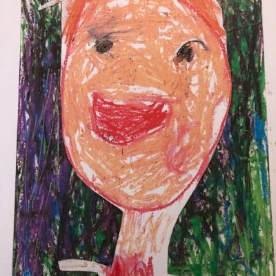 Pastel Portrait - Adriano, Year 1 - Coten End Primary School
