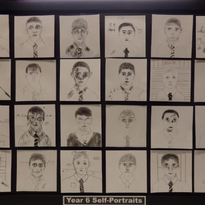Self Portraits - Year 6 - Warwick Junior School