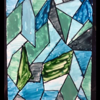 Stained Glass Designs - Ilias, Year 5 - Park Hill Junior School